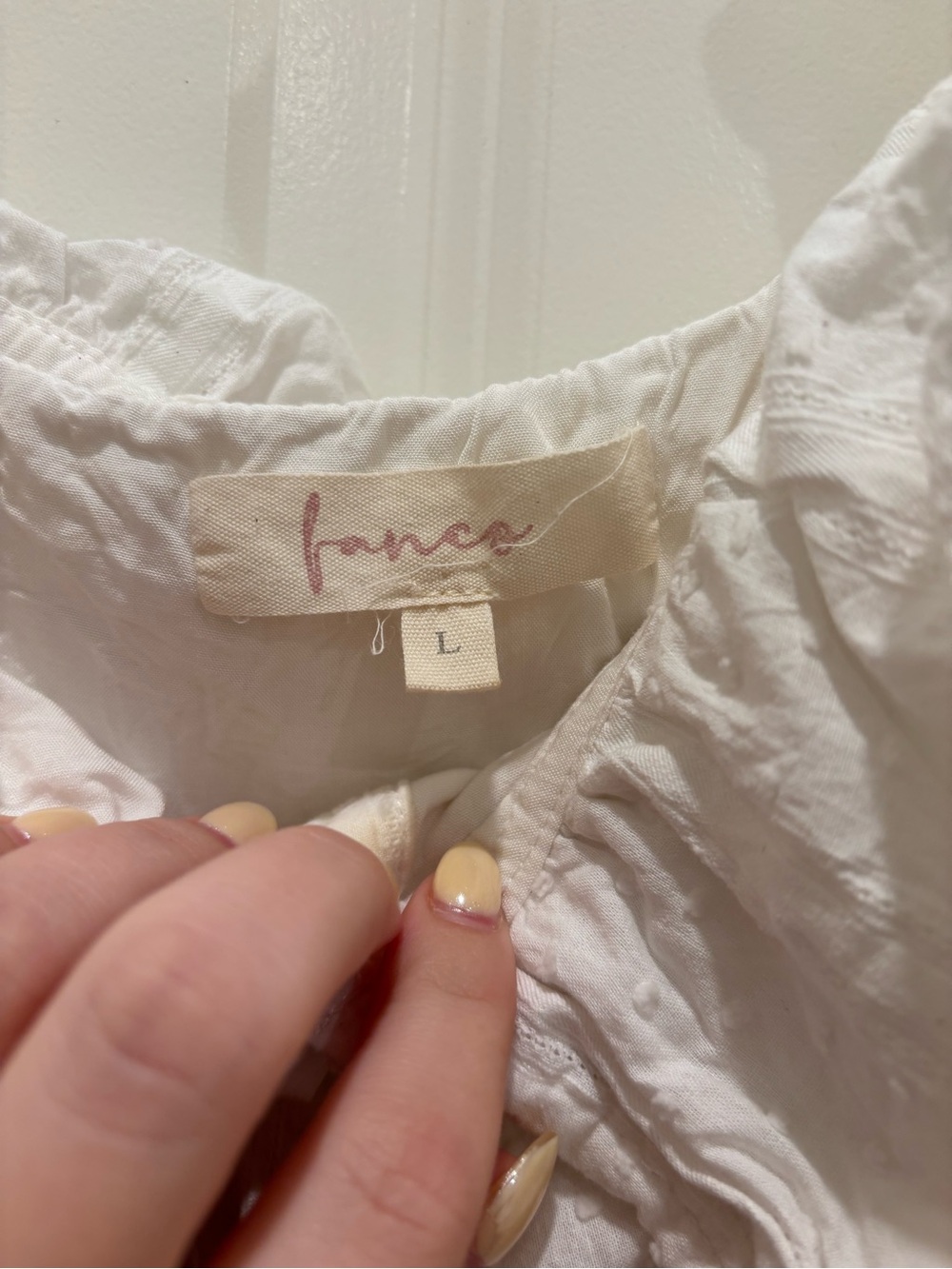 Boutique White Ruffled Eyelet Mini Dress - Picture 3 of 3